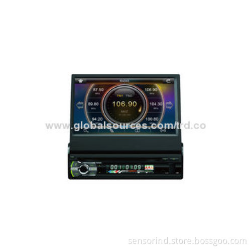 One Din In-dash with 7-inch TFT Screen Motorize Car DVD Player, 4 x 50W Maximum Output Power